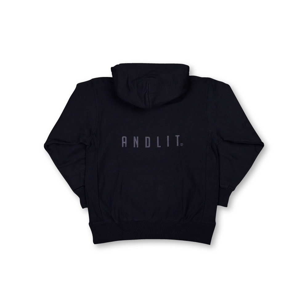 スウェットパーカー(ALFP-1003-BLKB)