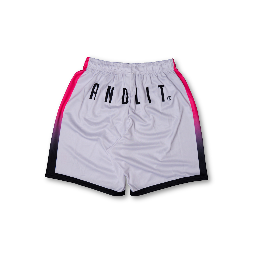 PRACTICE pants(ALDGP-1003-WHITE×HOTPINK)