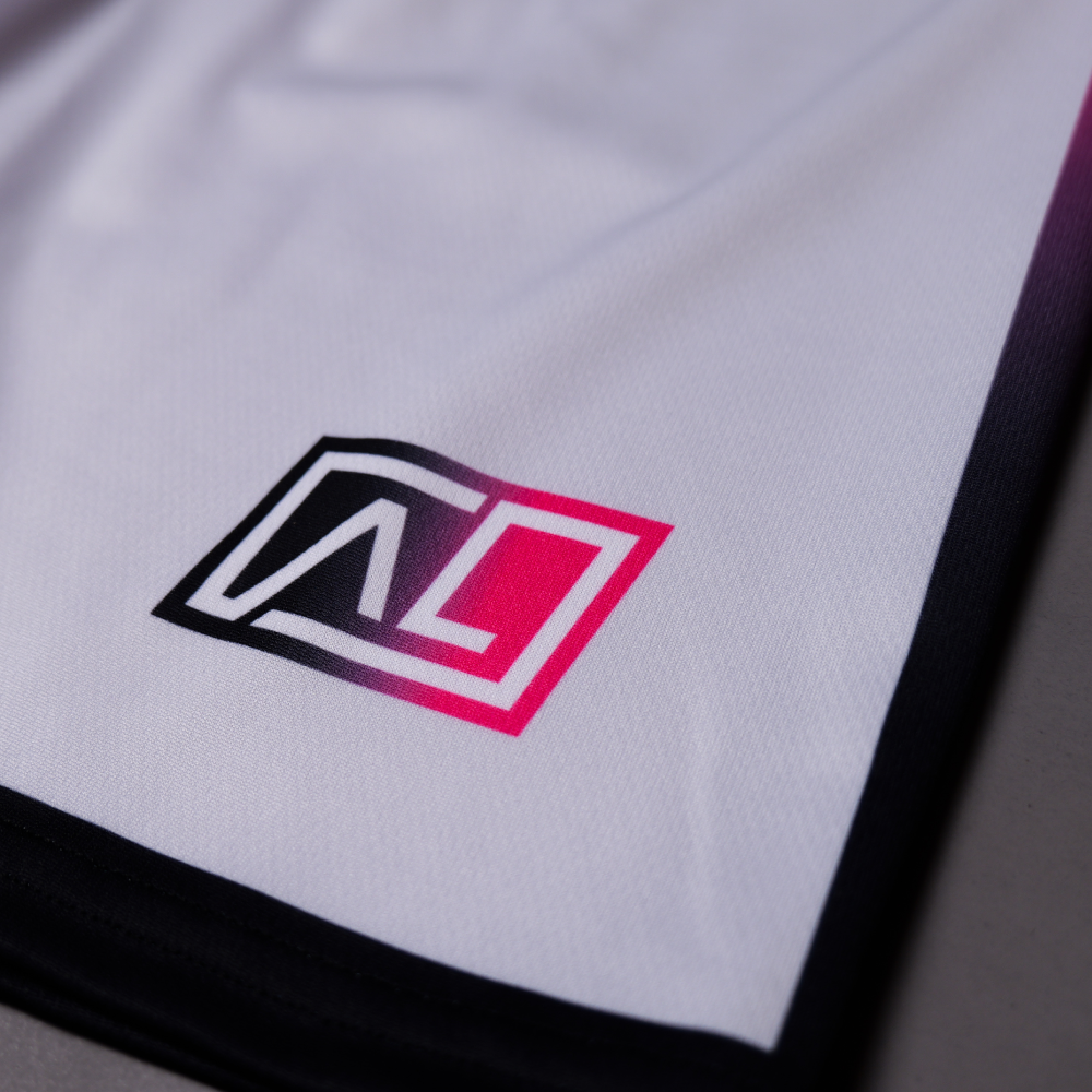 PRACTICE pants(ALDGP-1003-WHITE×HOTPINK)