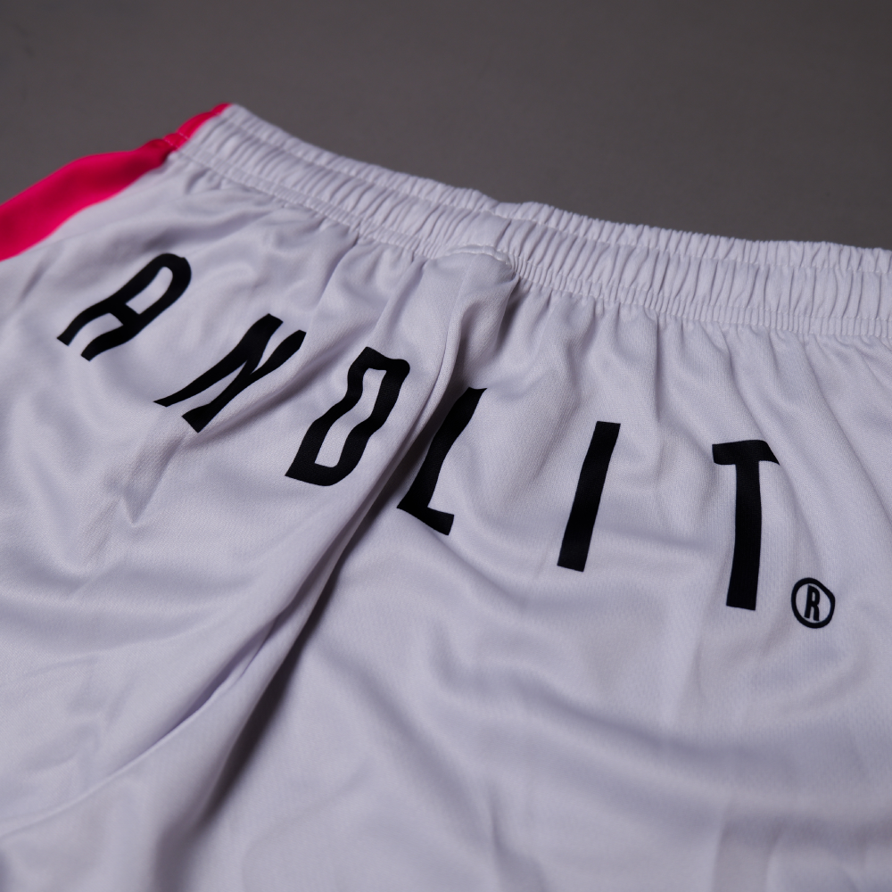 PRACTICE pants(ALDGP-1003-WHITE×HOTPINK)