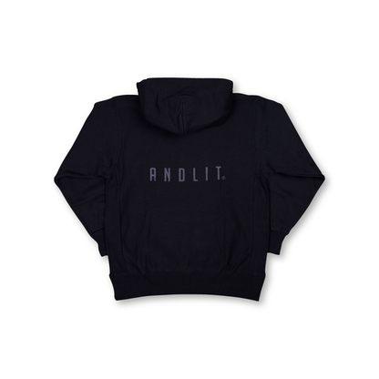 スウェットパーカー(ALFP-1003-BLKB)