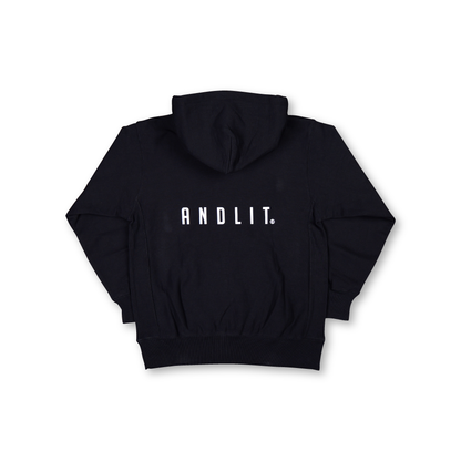 スウェットパーカー(ALFP-1003-BLKW)