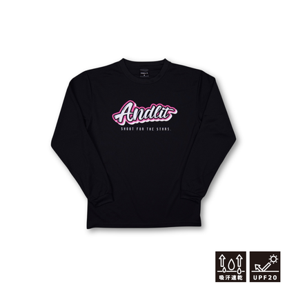 INFLATE LOGO L/Sshirt / ALLT-1007-BLK.HPK