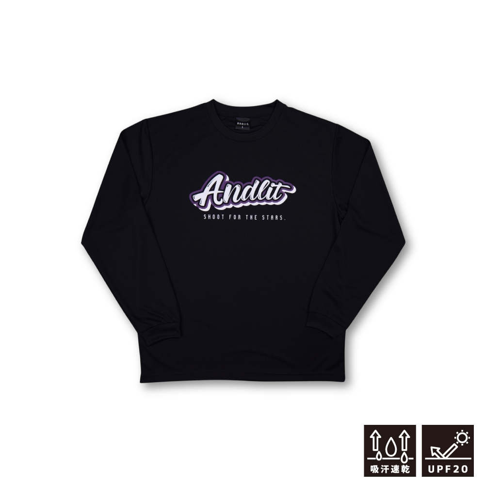 INFLATE LOGO L/Sshirt / ALLT-1007-BLK.PPL