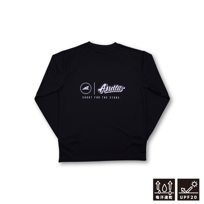 INFLATE LOGO L/Sshirt / ALLT-1007-BLK.PPL