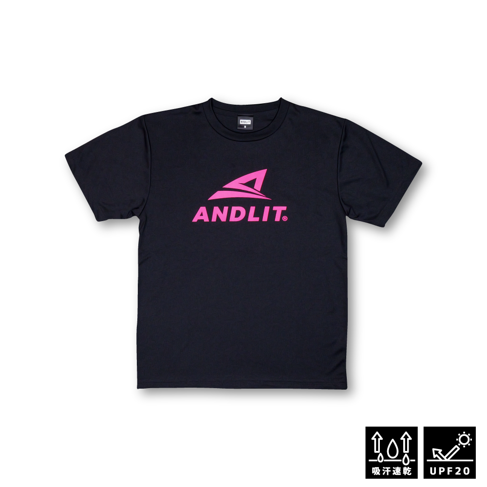 AL SHOOTING STAR Tshirt / ALPT-1030-BLACK.HPINK