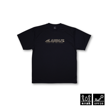 SHOOTING STARS OL Tshirt / ALPT-1031-BLK.GLD