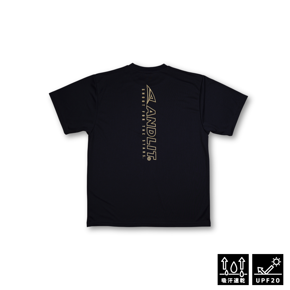 SHOOTING STARS OL Tshirt / ALPT-1031-BLK.GLD