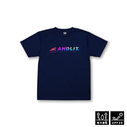 GRADATION LOGO Tshirt / ALPT-2001-NVY