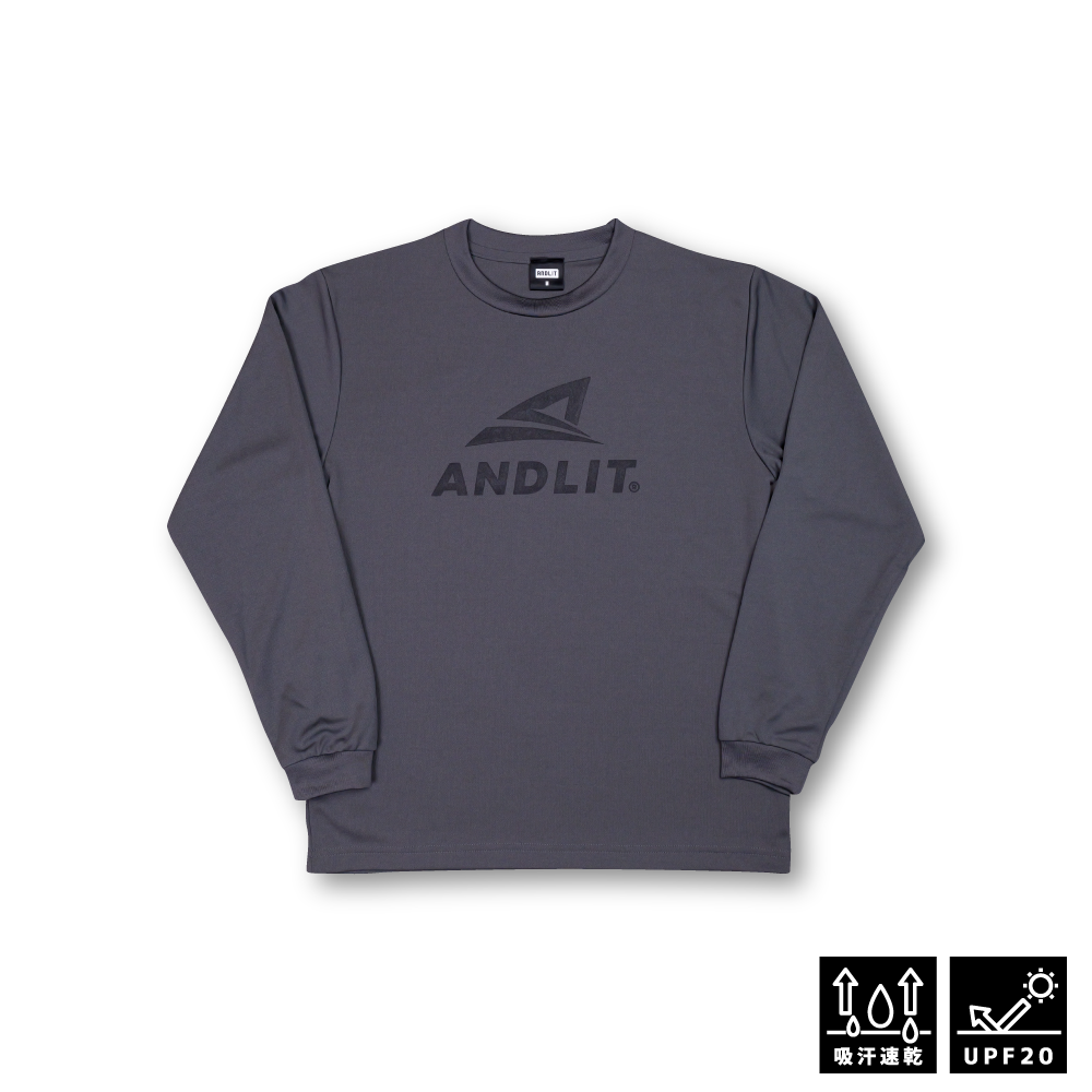 AL SHOOTING STAR L/Sshirt/ALLT-1006-DGRY.BLK