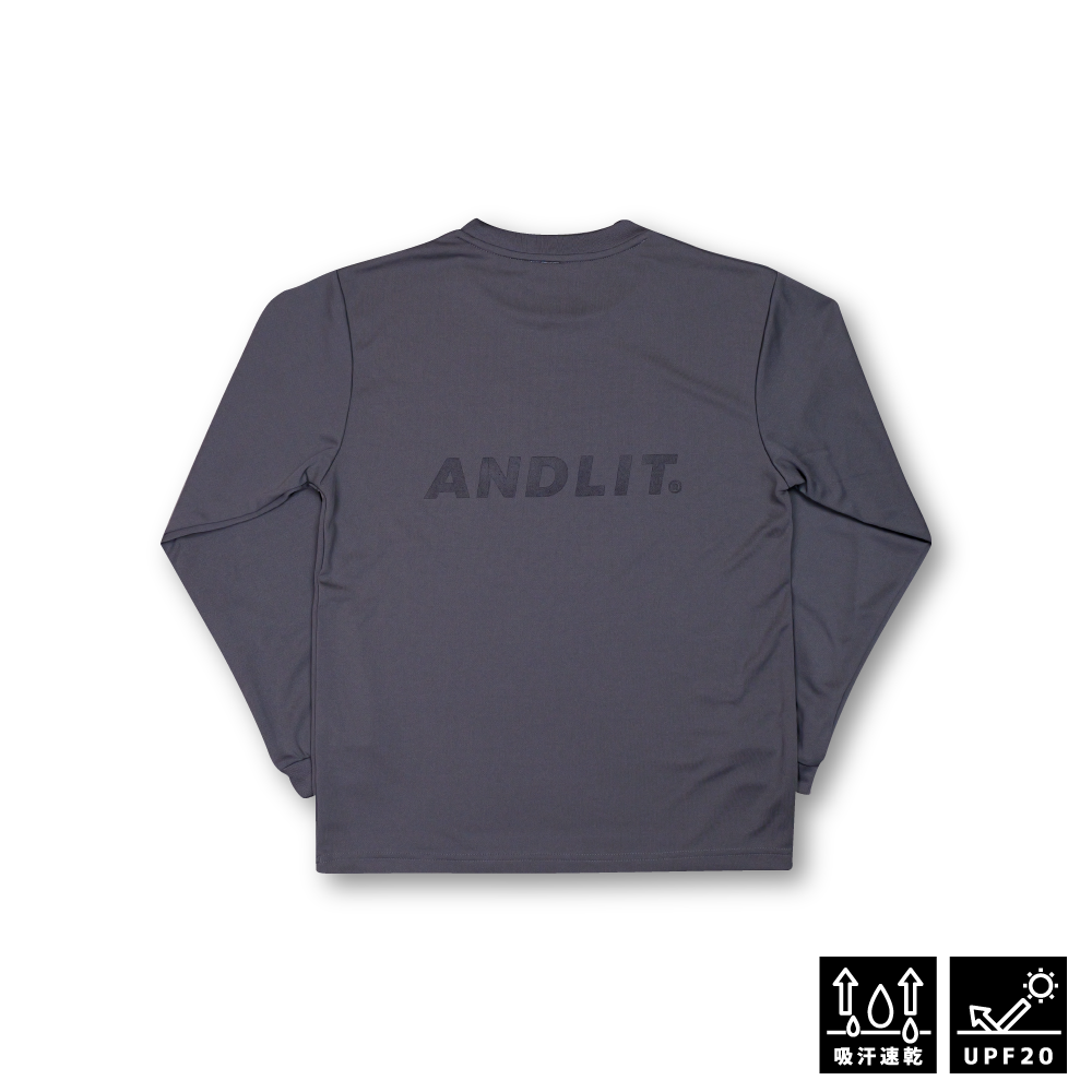 AL SHOOTING STAR L/Sshirt/ALLT-1006-DGRY.BLK