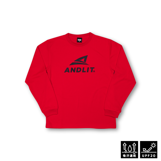 AL SHOOTING STAR L/Sshirt/ALLT-1006-RED.BLK